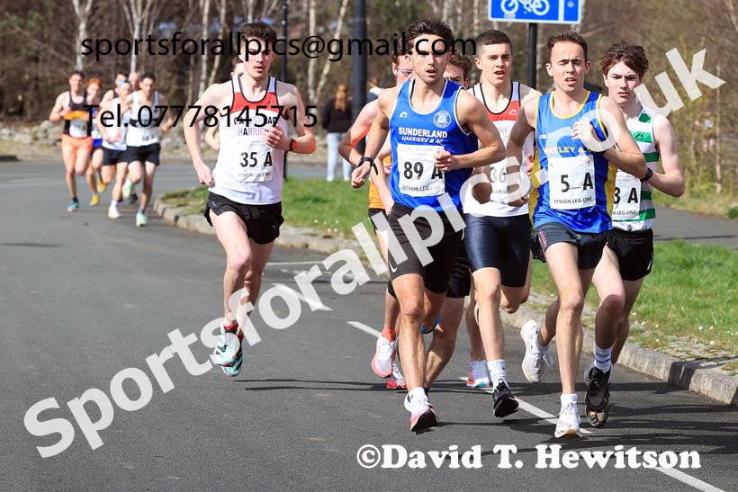 Senior mens 2024 Elswick Harriers Good Friday Relays, Newburn, Newcastle Upon Tyne  Photo: David T. Hewitson/Sports for All Pics
